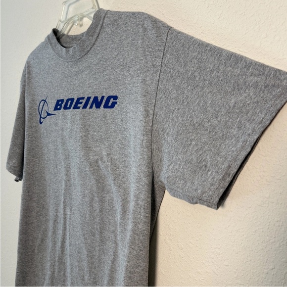 Boeing Shirt Mens Medium Gray Airplane Aerospace Aviation Cotton South Carolina - Picture 5 of 12
